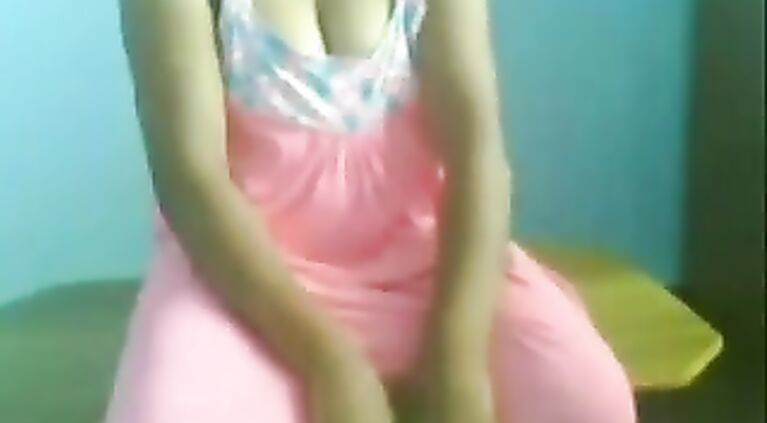 Medical student Salam from Delhi on webcam feeling shy when he boyfriend ask her to get naked and play with her boobs!.