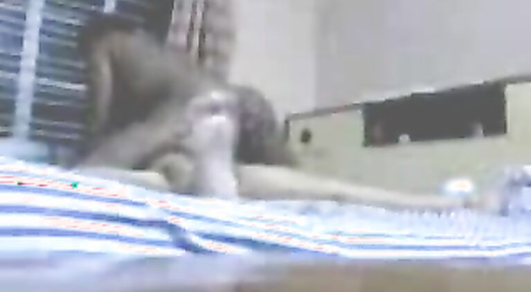 changing her dress in bedroom btu she forgot to close to webcam