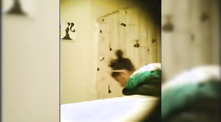 Indian chick Shriya recorded secretly taking shower on hidden cam fixed by her cousin living in her house.