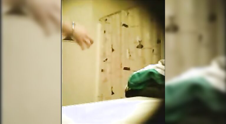 Indian chick Shriya recorded secretly taking shower on hidden cam fixed by her cousin living in her house.