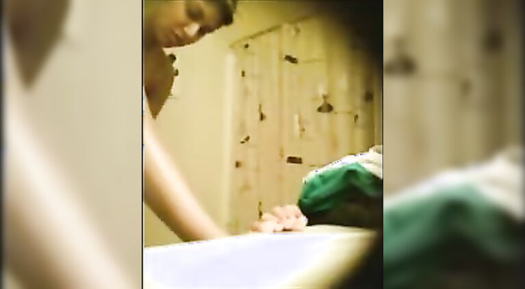 Indian chick Shriya recorded secretly taking shower on hidden cam fixed by her cousin living in her house.
