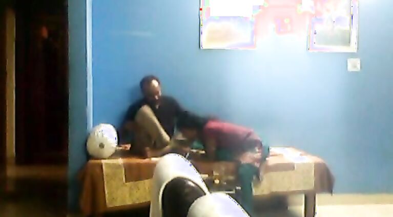 Sexy lady having a sex with in their bedroom