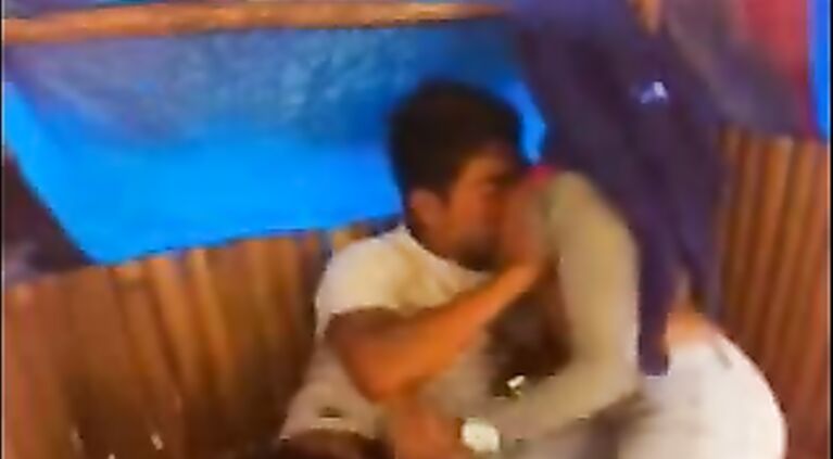 Mumbai muslim couple from bhindi bazar enjoying foreplay session before engaging in serious sex.