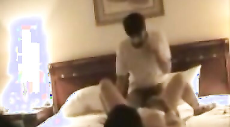 Hot Saudi couple enjoying sex on their honeymoon night.