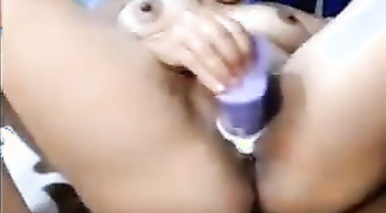 Busty boobies’ receptionist masturbating for sensual pleasure.