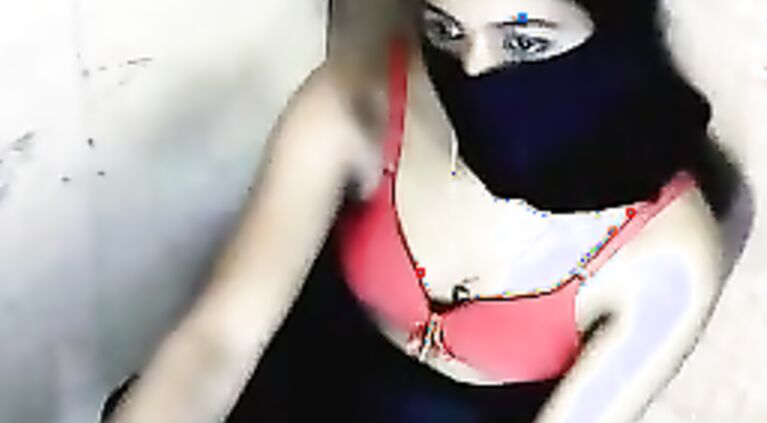 Hyderabadi girl Priyanka hide her face on skype chat.