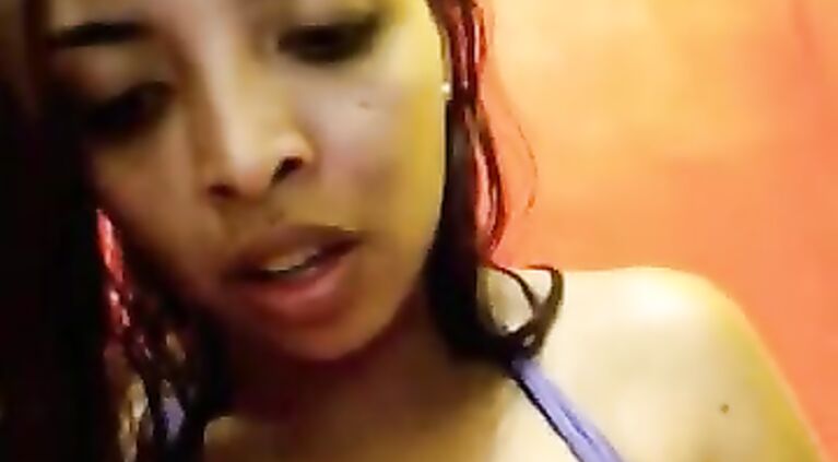 Juicy tits Amita squeezing her nipples for milk.