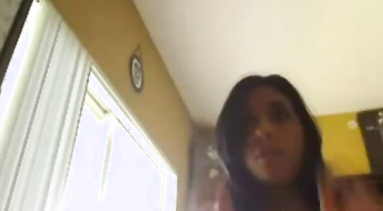 Busty Desi hottie masturbates on webcam.