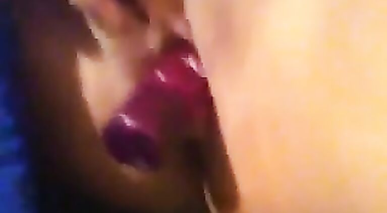 Busty Indian girlfriend self-shooting while playing with her pussy.