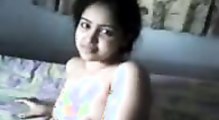 Hairy Indian girlfriend foreplay with boyfriend.
