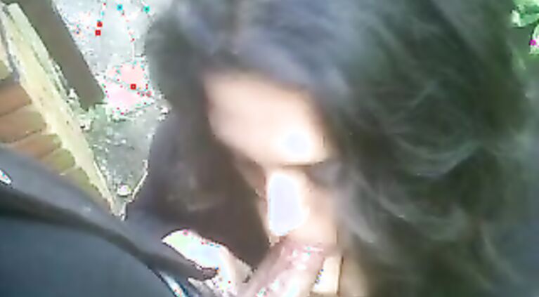Kinky Indian couple public oral sex outside the office.