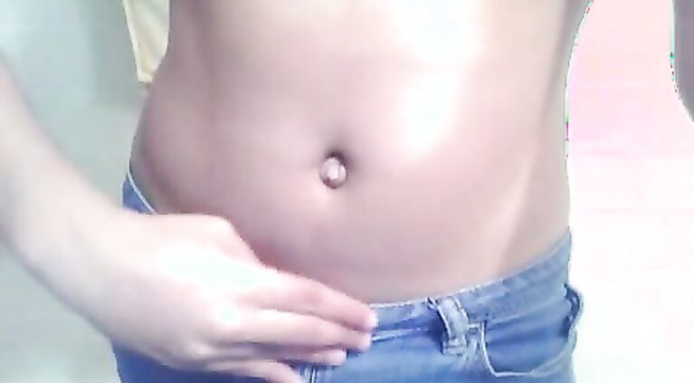 Toying under the shower.