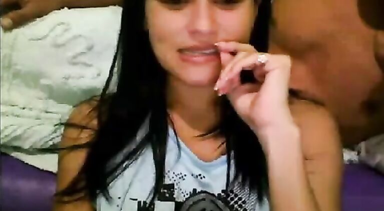 Indian Colg With BF Naked On Webcam Jerking Him Off.