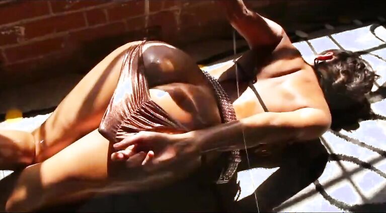 Dusky Busty Oiled asian.