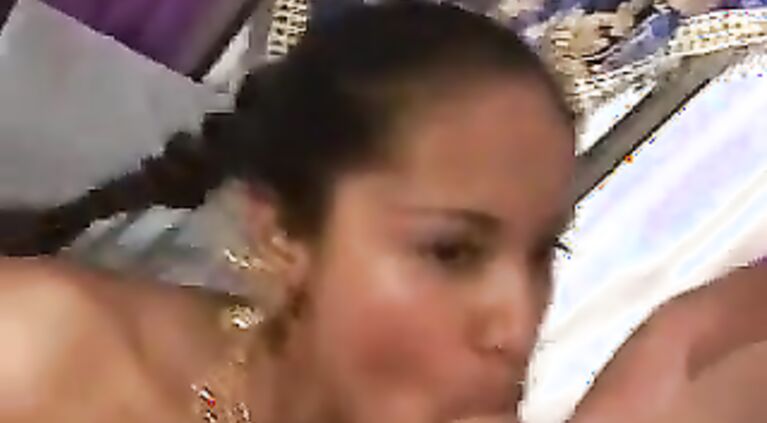 cute girl, but whats with the baby dick guy, he sucked so much