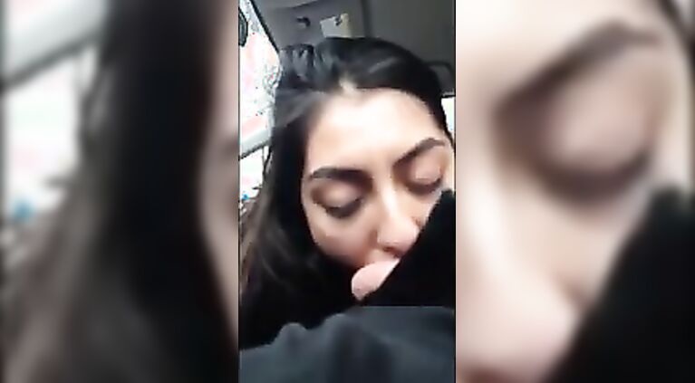 Tamil Slut Sucks White Dick in Car