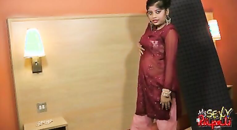 Desi bitch Rupali poses topless laying naked in bed