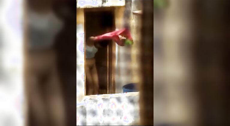 Tamil Neighbour bachi Undressing for Bath Caught Topless