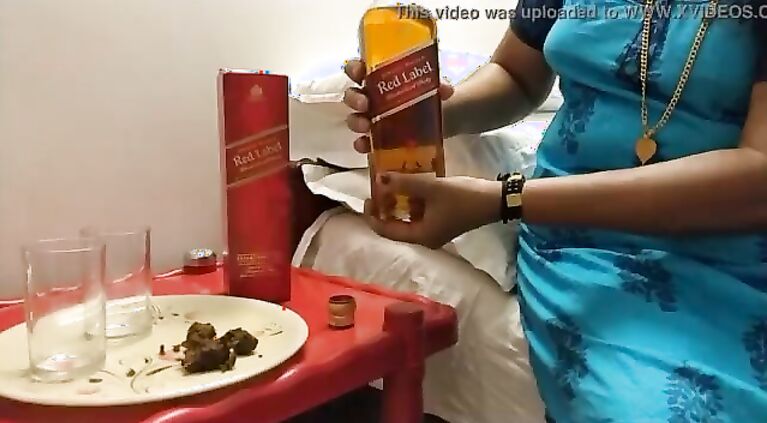 INDIAN, MALLU; KERALA HONEY HOUSE MILF; GIFT... JOHNNIE WALKER (Red Label) THANKS For EXTREME PRESSURE (alcohol consumption is injurious to health)