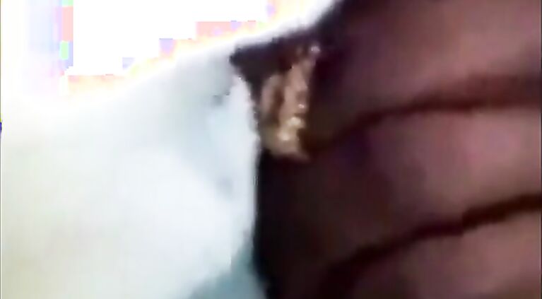 Indian aunty holding cock in train