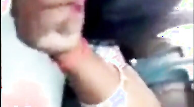 Indian aunty holding cock in train