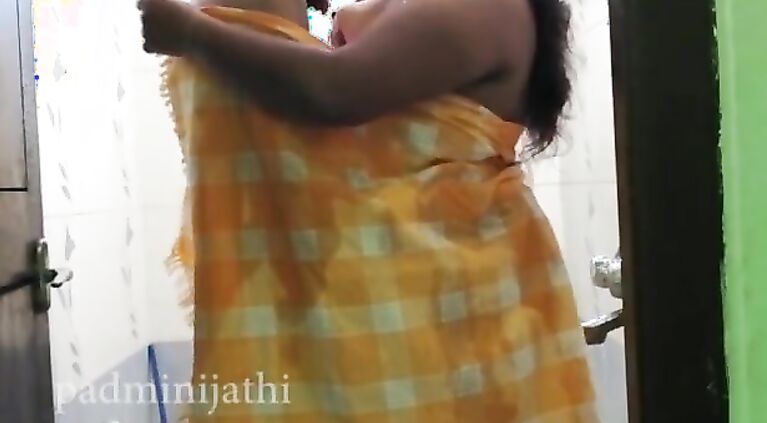 Tamil couple fucking with shower in the frist night mood