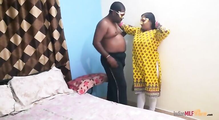 Desi Shanaya Bhabhi In Eye Catching Indian Shalwar Suit Having Closeup Sex With Love
