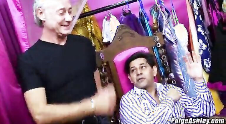 Paige Ashley enjoys group of dicks gangbang with India Sweet