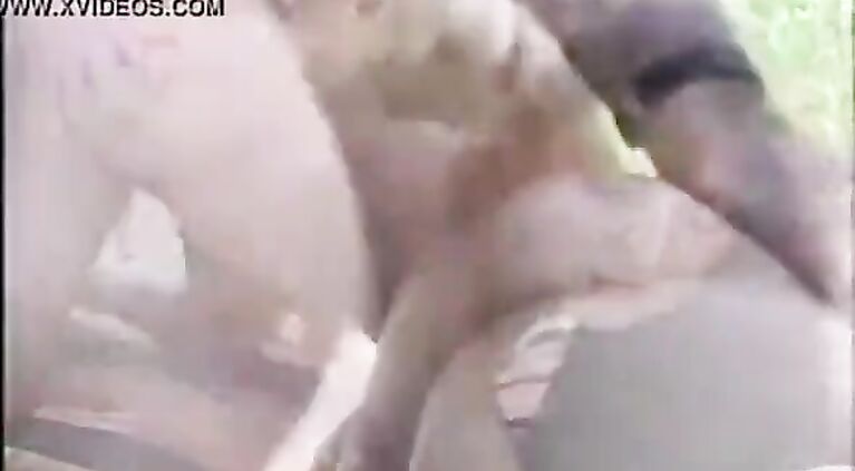 Outdoor ass fuck