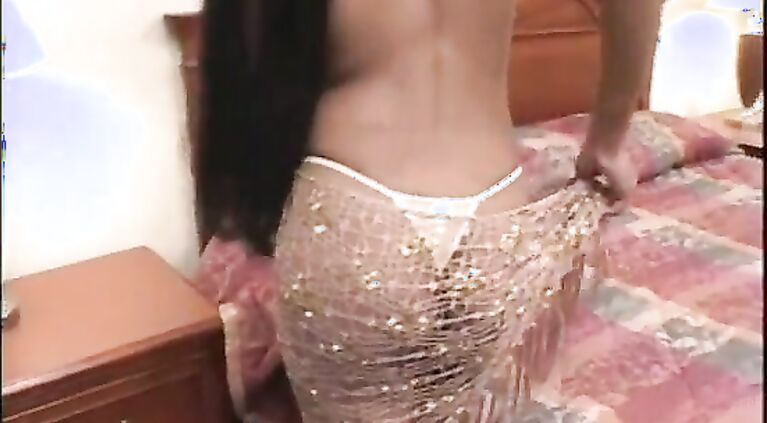 Tamil bitch gets two huge dicks