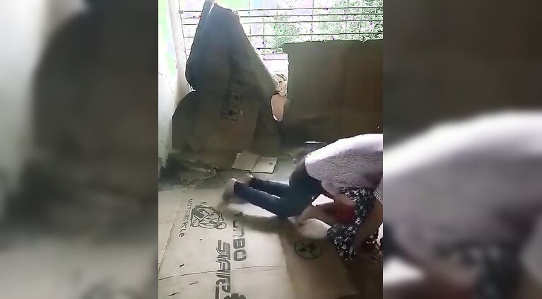 Fucking in a college empty room