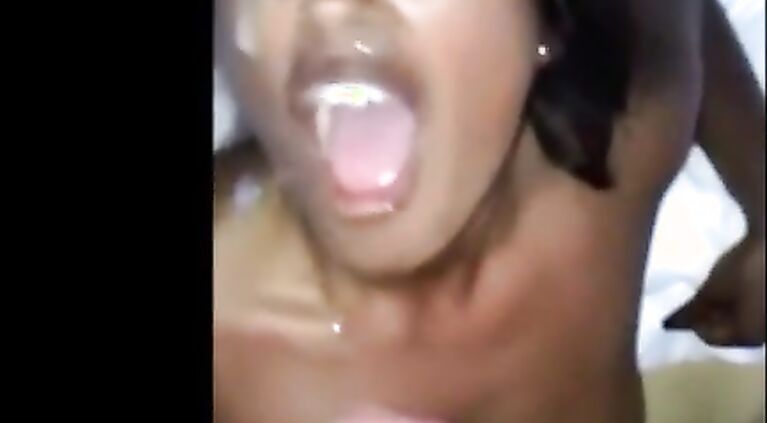 Wild Desi nymphos playing with a huge white cock