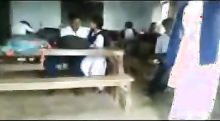 college girls and boys having fun