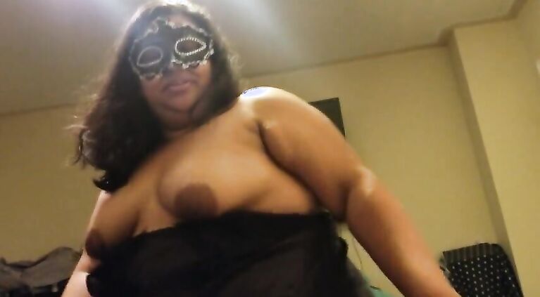 FAT Housewife Cuckold SPH husband 6 inch cock with 8 inch BBC Vibrator Cums hard