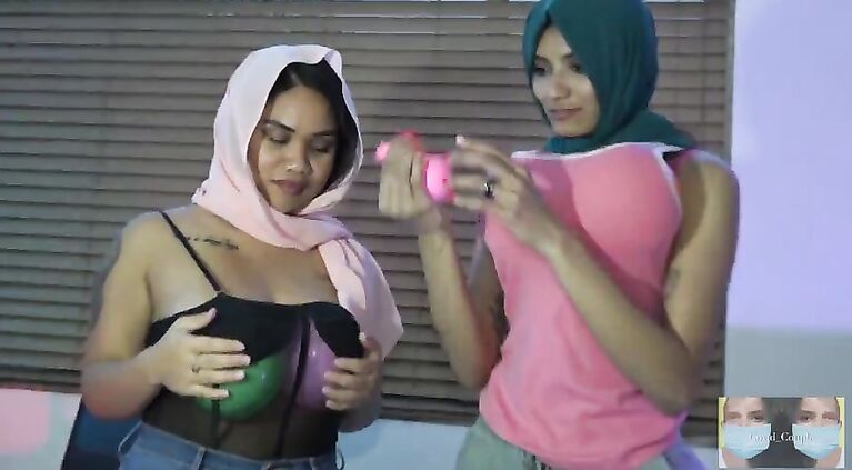 What? Balloon Stuffings in boobs and butt? How can this be with 2 women!?