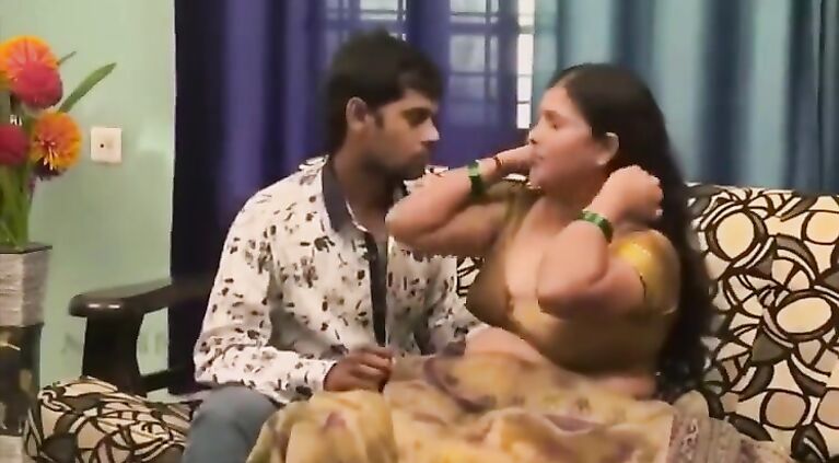 House housewife with small boy