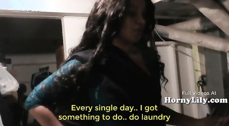 Bored Tamil Wife begs for triplet roleplay Hindi (English subtitle)
