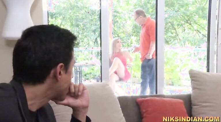 Luckiest Tamil guy rough fucks pink cunt of British WIFE housewife