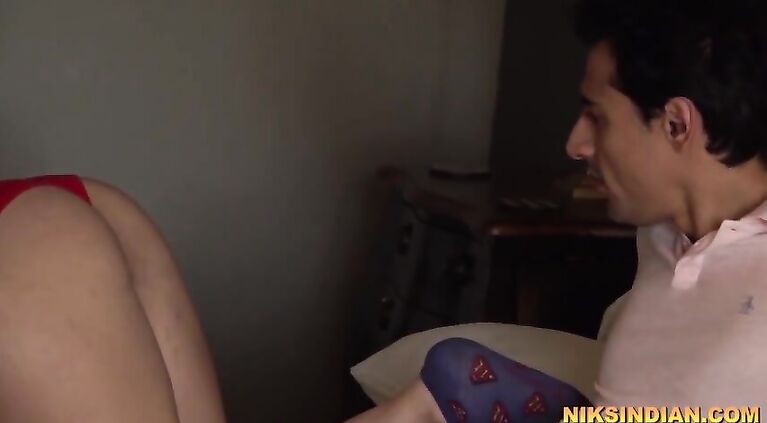 Indian innocent sister gives oral to stepbrother and gets ass fucked