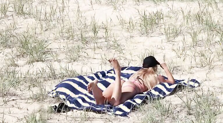 SecretCrush - Public Beach Pervert Oils Me Up And Fucks My Holes