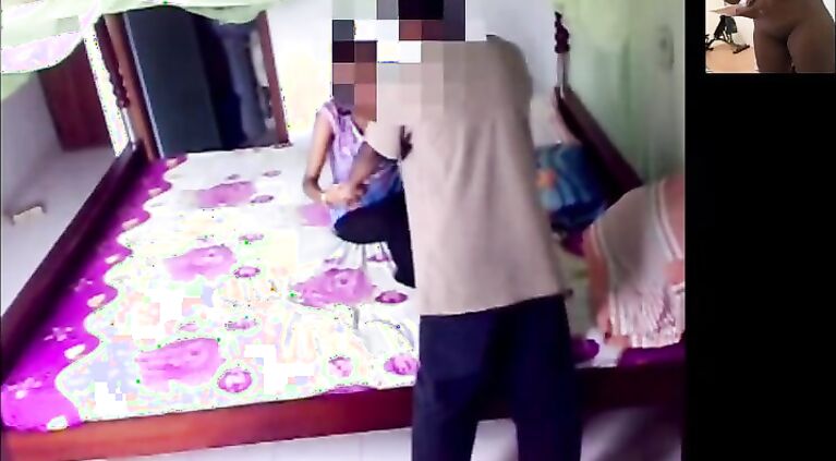 Indian Desi Couple Housewife first time in Sri lanka ලංකාවේ