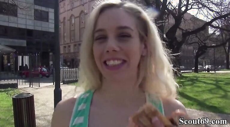 GERMAN SCOUT - SEDUCE SKINNY YOUNG NESTY TO FUCK AT STREET AUDITION