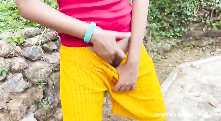tamil real girl showing her body to camera guy in public