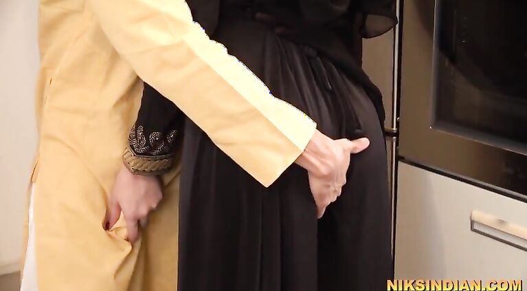 Muslim innocent in Burka sucks brother's cock and gets fucked