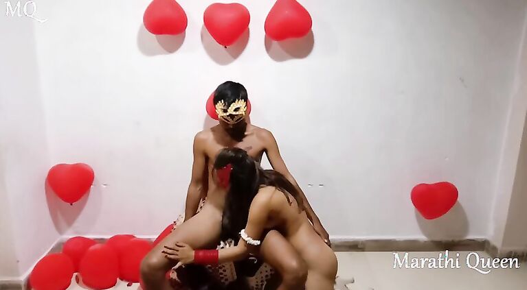 Desi Valentine’s Day Hardcore Sex With Cum On Huge Butt