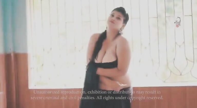 Benzir Islam 01 Brown Saree - Naari Magazine Sexy Modeling-3