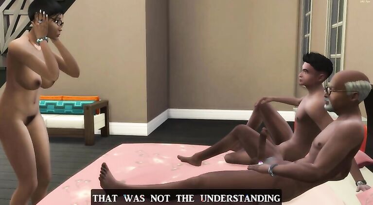 Tamil husband shares his tamil housewife with a nymphos man as a surprise for her birthday then it turned into a triple - cuckold