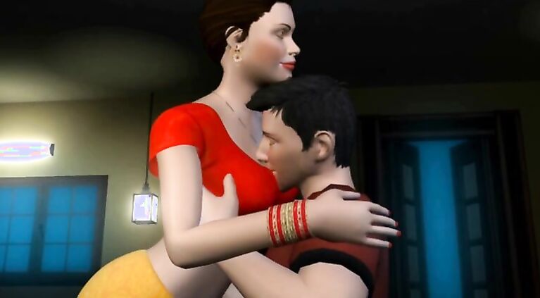 Sarita Bhabhi Aur Devar enjoying hardcore (with Hindi Audio)