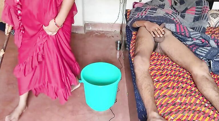 Cheating Husband Persuades Maid To Fuck While Housewife Is Away