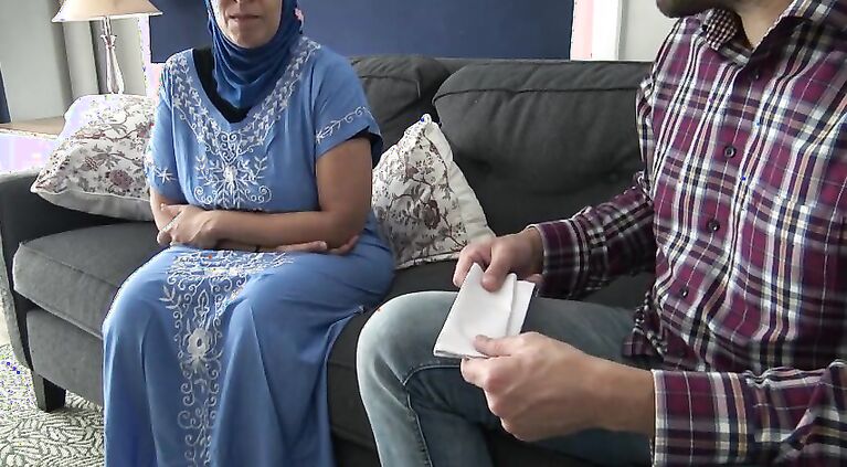Muslim woman gives rim job during job interview